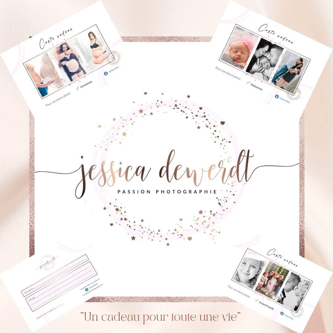 Carte cadeau avec mise en page élégante
